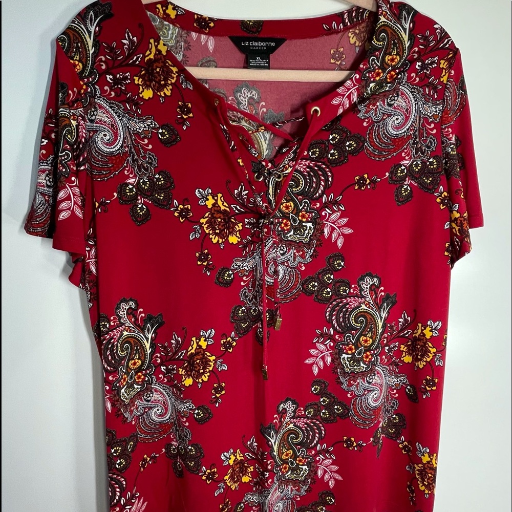 Liz Claiborne Poly Top SZ.  XL